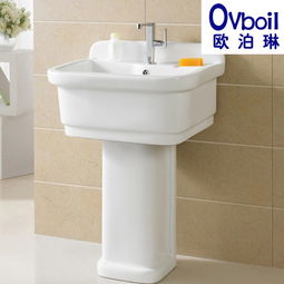 潮州陶瓷立柱盆 浴室洗衣池、陽(yáng)臺(tái)拖布池、地拖桶、拖把盆廠家直銷(xiāo)批發(fā)，品質(zhì)與實(shí)惠兼具